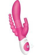 The Beaded Dp Rabbit Rechargeable Silicone Vibrator With...